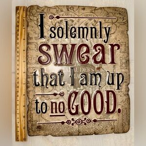 Harry Potter Wall Art with Mischievous Quote